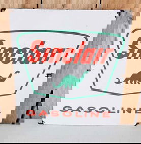 Sinclair Gasoline w/Dino Logo Porcelain Pump Sign