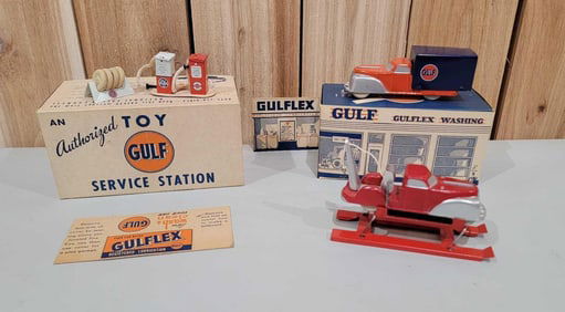 Gulf Truck Service Play Set w/Vehicles