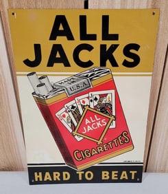 All Jacks Cigarettes Metal Sign (TAC)