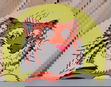 (Exxon) Tiger Plastic Sign