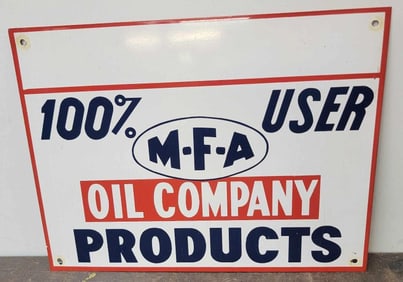M-F-A Oil Company Products Metal Sign (TAC)