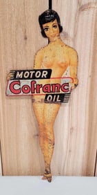 Cofran Lubrifants Pinup Metal Sign (TAC)