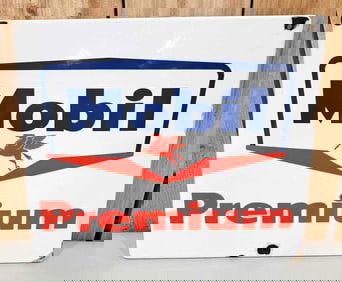 Mobil Premium Porcelain Pump Sign (TAC)