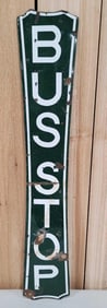 Bus Stop Porcelain Sign