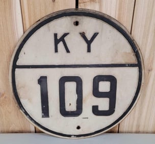 Kentucky #109 State Highway Metal Sign