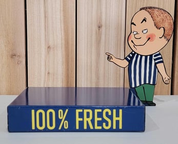 Delco Dry Charge (battery) w/Logo Metal Display Sign (TAC)