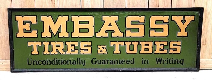 Embassy Tires & Tubes Metal Sign (TAC)