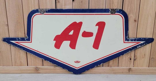 (Ford) A-1 (Used Cars) Porcelain Sign (TAC)