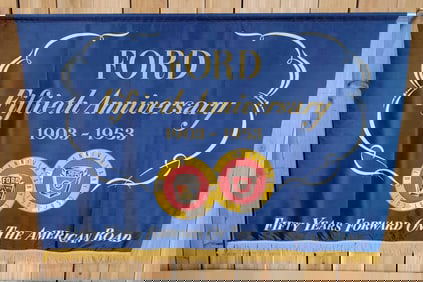 Fiftieth Anniversary Ford Motor Company Banner