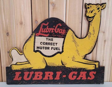 Lubri-Gas w/Camel Wood Sign (TAC)