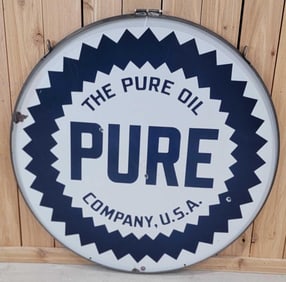 Pure w/Sawtooth Logo Porcelain Sign (TAC)