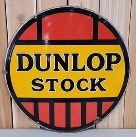 Dunlop Stock (tires) Porcelain Sign