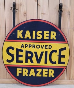 Kaiser Frazer Approved Service Metal Sign (TAC)