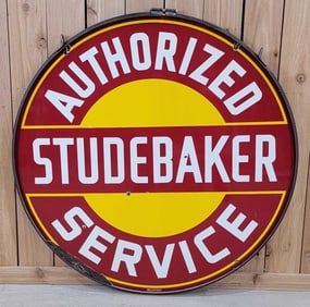 Studebaker Authorized Service Porcelain Sign (TAC)