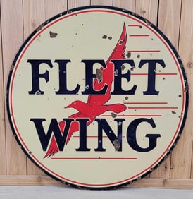 Fleet-Wing w/Large Bird Logo Porcelain Sign (TAC)