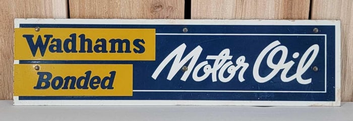 Wadhams Bond Motor Oil Metal Sign (TAC)