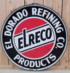 El Dorado Refining Elereco Porcelain Sign (TAC)