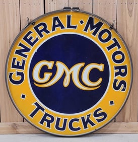 GMC General Motors Trucks Porcelain Sign (TAC)