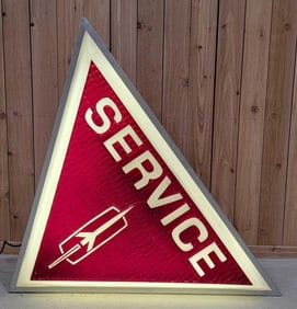 (Pontiac) Logo Molded Plastic Lighted Sign