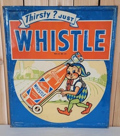Thirsty? Just Whistle w/Elf & Bottle Metal Sign (TAC)