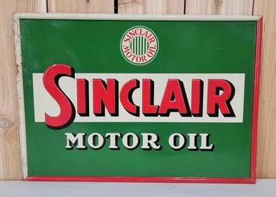 Sinclair Motor Oil w/Logo Metal Sign (TAC)