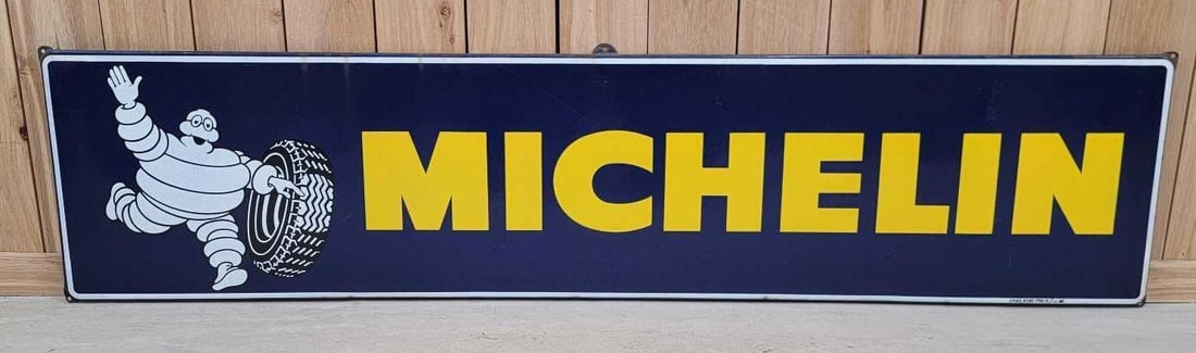 Michelin w/Bibendum & Tire Porcelain Sign (TAC) (1 of 6)