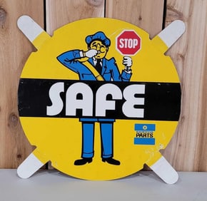 (Chrysler) Chryco Parts w/Image Metal Tire Insert Sign (TAC)