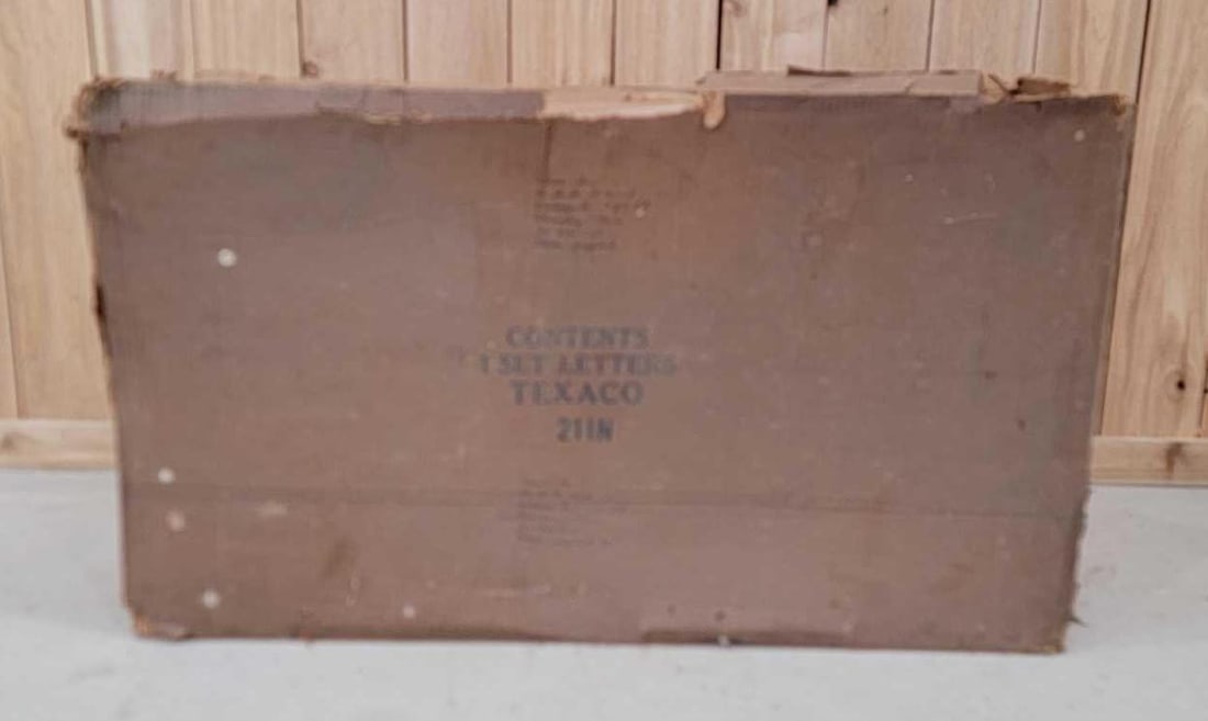 NOS Set of TEXACO Plastic Letters NIB: rated 9.5, 24"T. the plastic letters have not been out of the box, all in good condition.