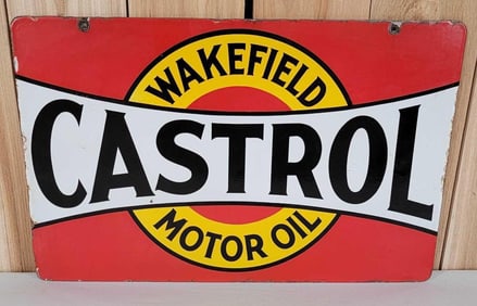 Wakefield Castrol Motor Oil Porcelain Sign (TAC)
