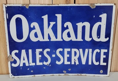 Oakland Sales-Service Porcelain Sign (TAC)