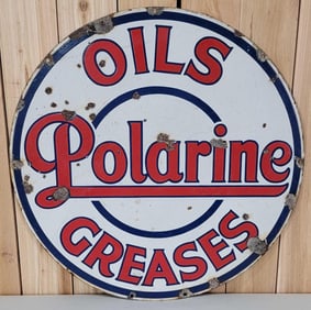 Polarine Oils Grease Porcelain Sign (TAC)