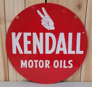 Kendall Motor Oil w/Logo Metal Sign (TAC)