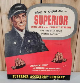 Superior Mufflers & Exhaust Systems Cardboard Display (TAC)