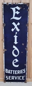 Exide Batteries Service Porcelain Sign (TAC)