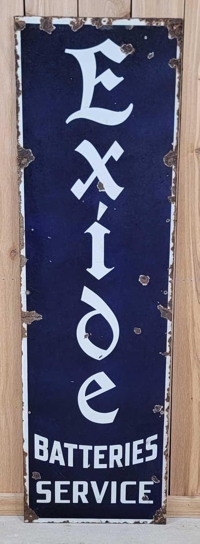 Exide Batteries Metal Sign