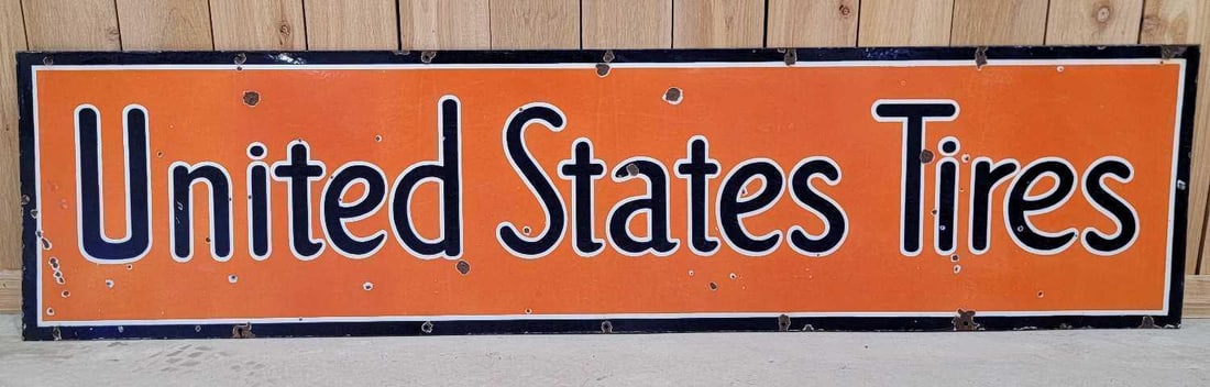 United States Tires Porcelain Sign (TAC) (1 of 6)
