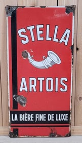 Stella Artois w/Logo Porcelain Sign (TAC)