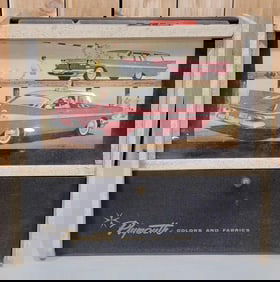 1959 Plymouth Colors Fabrics Counter-Top Sales Aid Lighted.