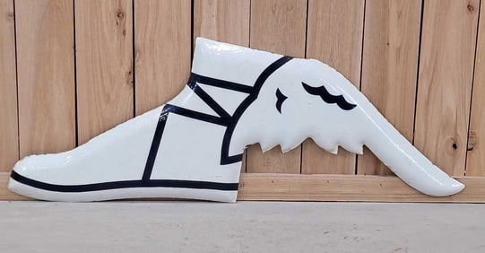 (Goodyear) Winged Foot Porcelain Sign (TAC)