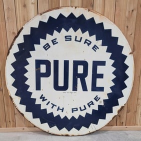 Pure w/Sawtooth Logo Porcelain Identification Sign (TAC)