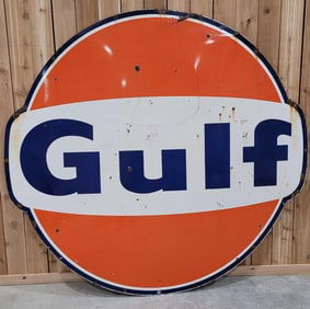 Gulf w/Wings Porcelain Identification Sign (TAC)
