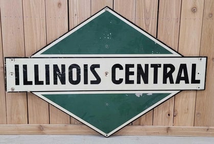 Illinois Central (railroad) Metal Sign (TAC)