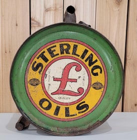 Sterling Oils w/Logo Five Gallon Metal Rocker Can (TAC)