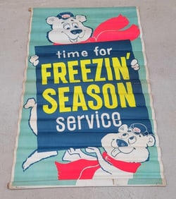 Ashland Service "time for Freezin" Season" Canvas Banner