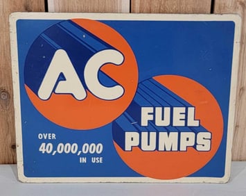 AC Fuel Pumps Metal Flange Sign (TAC)