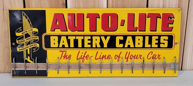 Auto-Lite w/Logo Battery Cables Metal Rack (TAC)