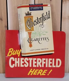 L&M Cigarette w/Logo Metal Flange Sign (TAC)