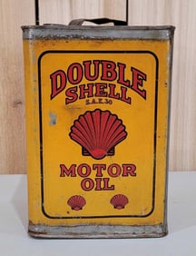 Double Shell Motor Oil One Gallon Imperial Metal Can