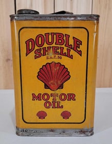 Double Shell Motor Oil One Gallon Imperial Metal Can