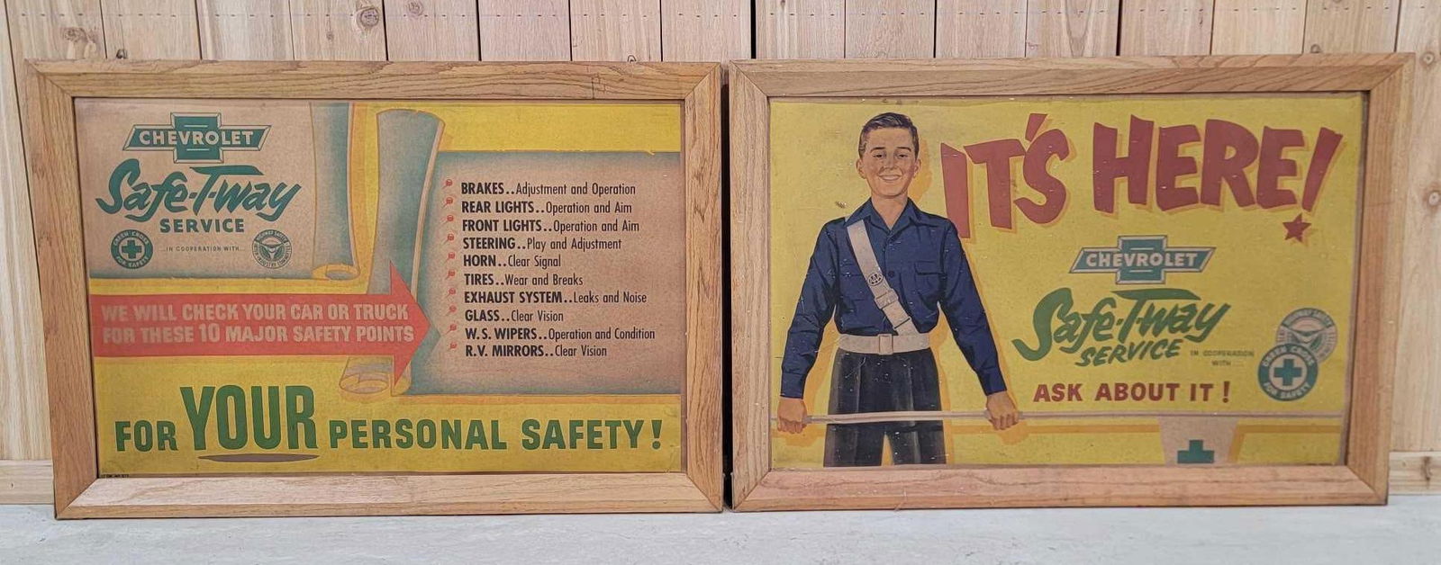 2-Framed Chevrolet Safe-T-Way Poster (1 of 2)